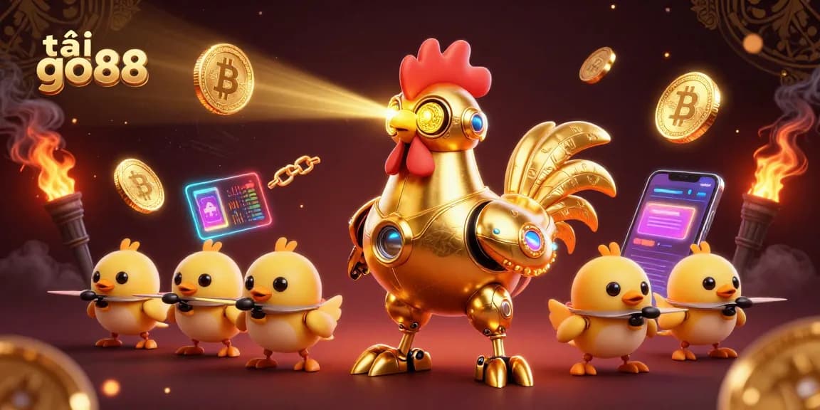 Engage in the energy of tải go88 with dynamic 3D characters, cryptocurrency elements, and vivid casino graphics.