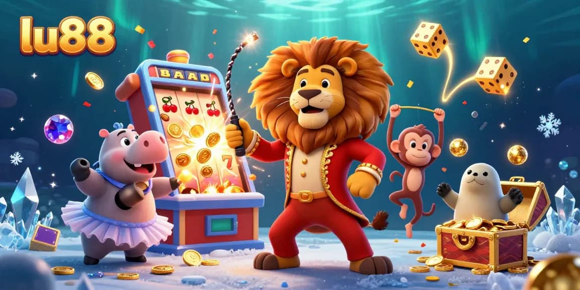Experience exciting gaming action at lu88 with vibrant characters and mega jackpots!