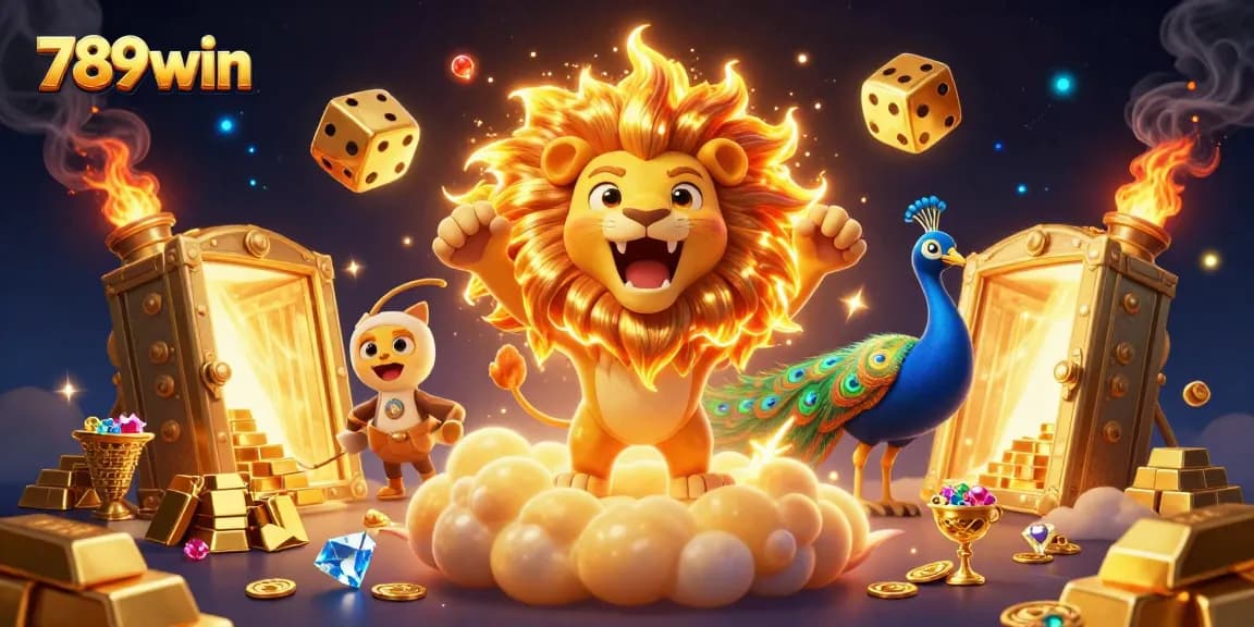 Experience the thrill of winning at 789win with vibrant casino elements and a playful atmosphere.