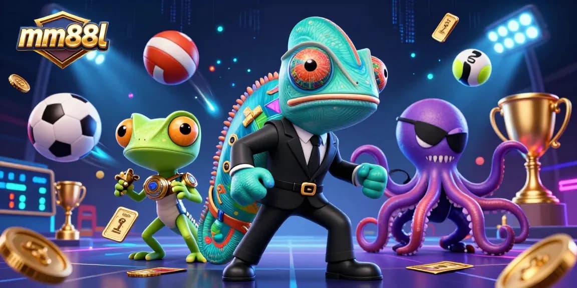 Bet on mm88l's exciting live sports scene featuring dynamic characters and vibrant elements.
