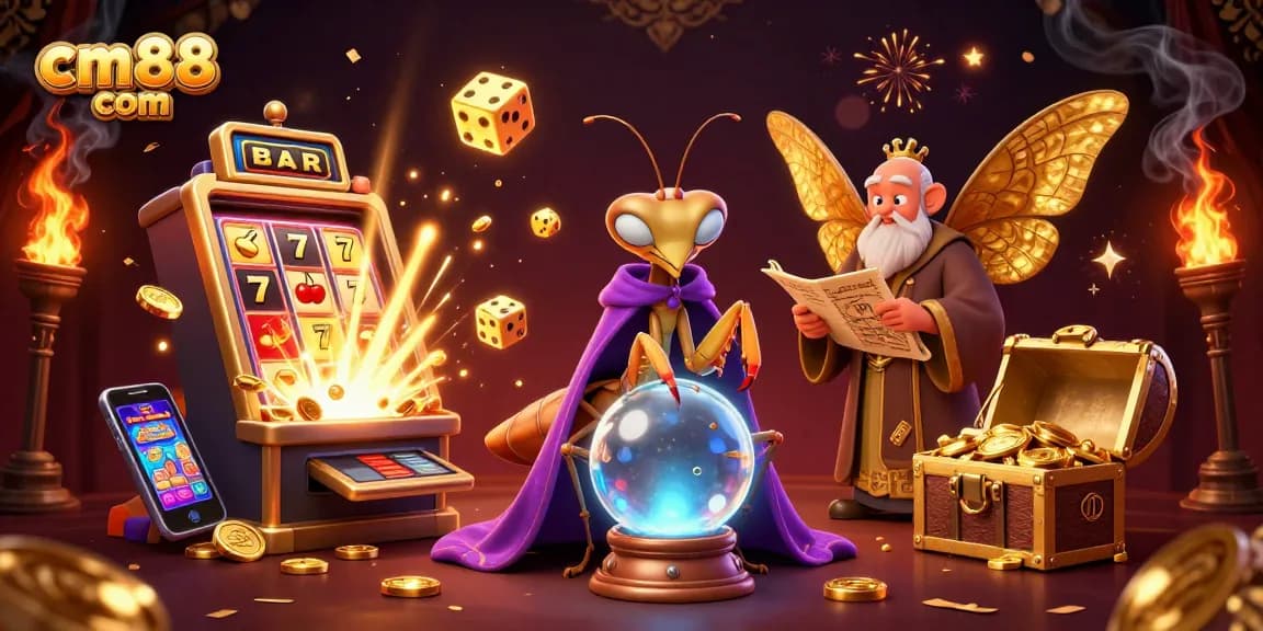 Engage in exciting gameplay at cm88 com with vibrant casino elements and mystical characters.
