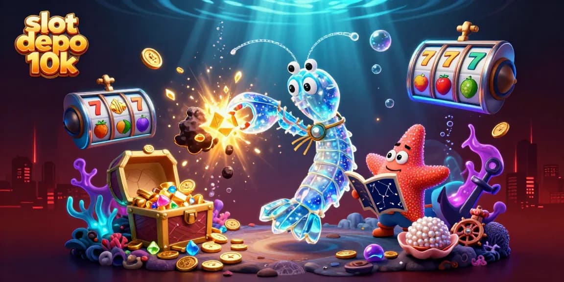 Engage in winning strategies on slot depo 10k with an exciting 3D casino scene.
