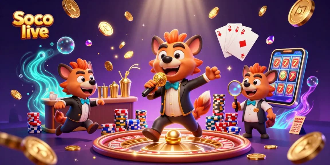 Experience the excitement of Soco live with vibrant casino action featuring dynamic characters and rich game elements.