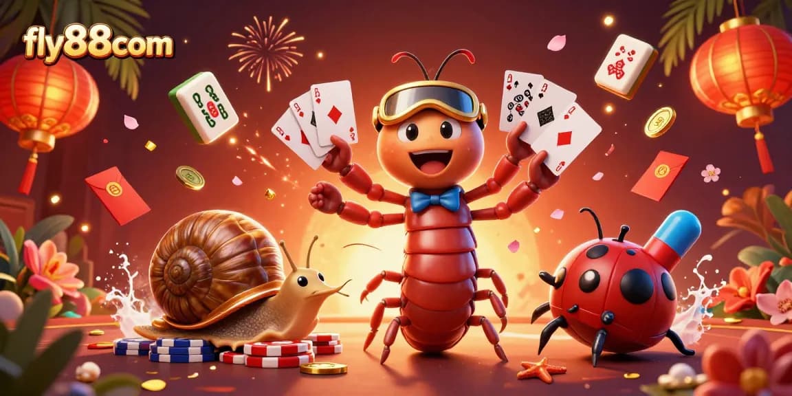 Engage with fly88com's thrilling casino experience with this captivating 3D illustration.