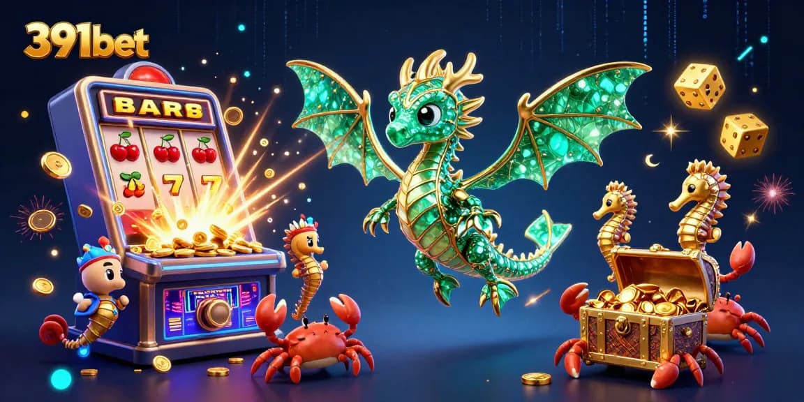 Engage in thrilling gameplay at 391bet, featuring a vibrant casino scene with dynamic characters.