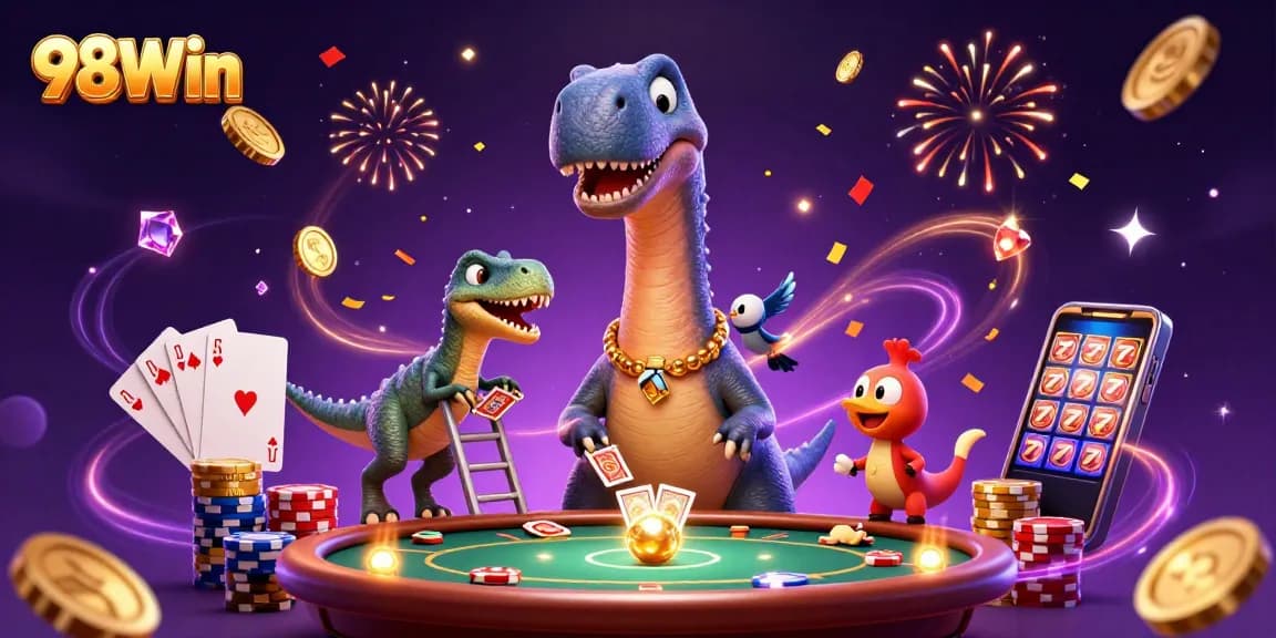 Experience thrilling gaming at 98Win with vibrant 3D visuals, high-energy casino action.