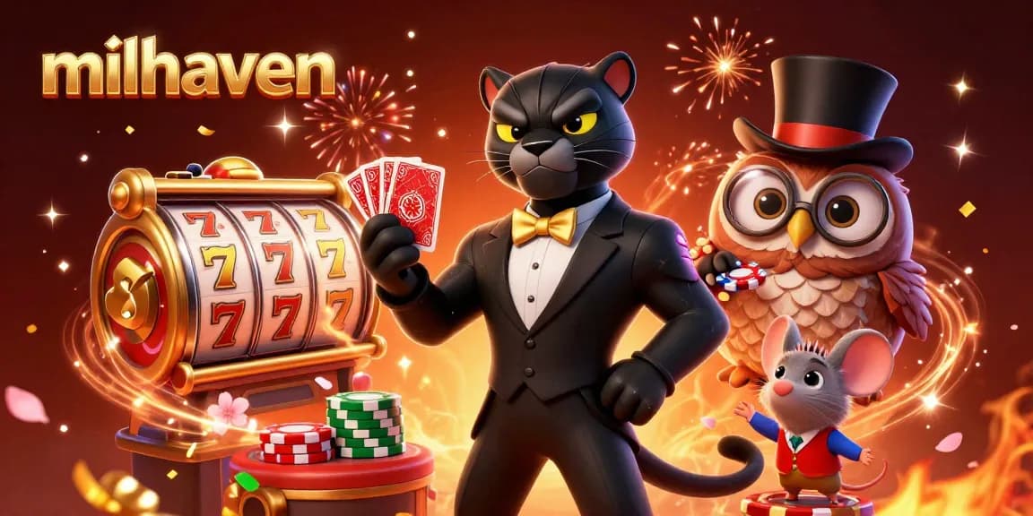 Experience top-tier gaming with milhaven’s vibrant and captivating 3D casino artwork featuring charming characters and dynamic elements.
