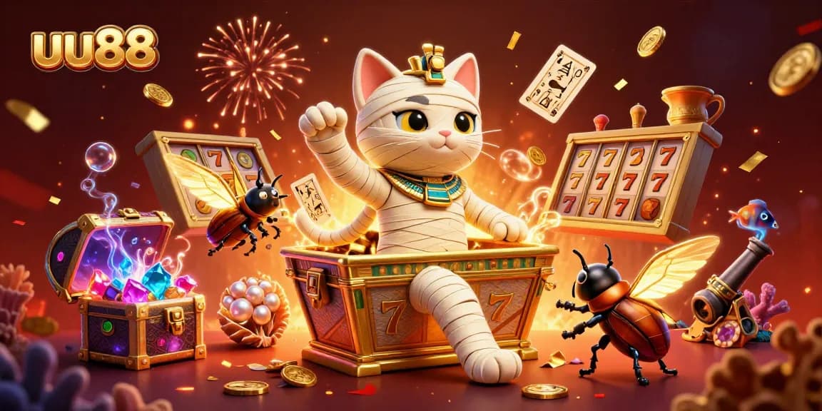 Experience thrilling wins at uu88's vibrant online casino bursting with colors and excitement.