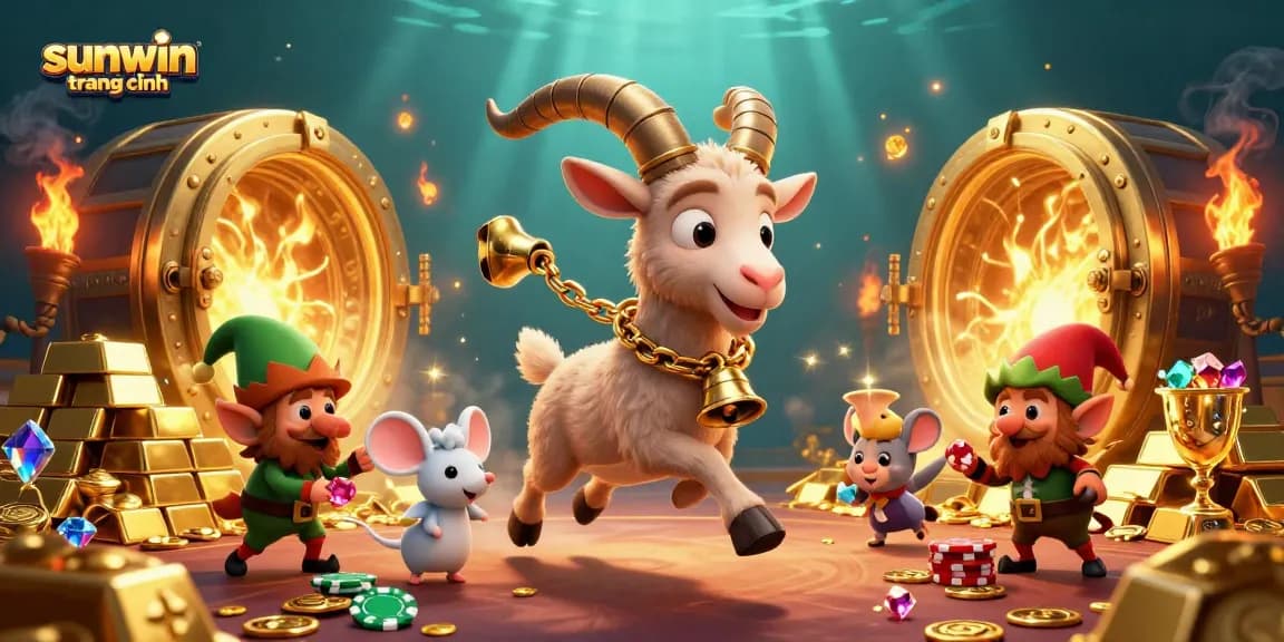Experience the thrill of sunwin trang chính with a lively 3D casino scene packed with action and treasure.
