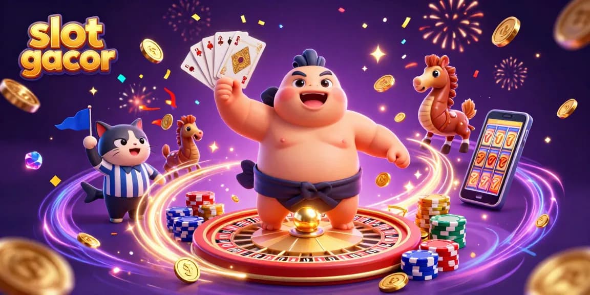 Experience excitement with slot gacor showcasing colorful characters and dynamic casino elements in a vibrant underwater scene.