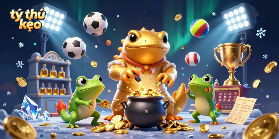 Experience the thrilling tỷ lệ kèo betting scene with dynamic sports action and vibrant casino elements.