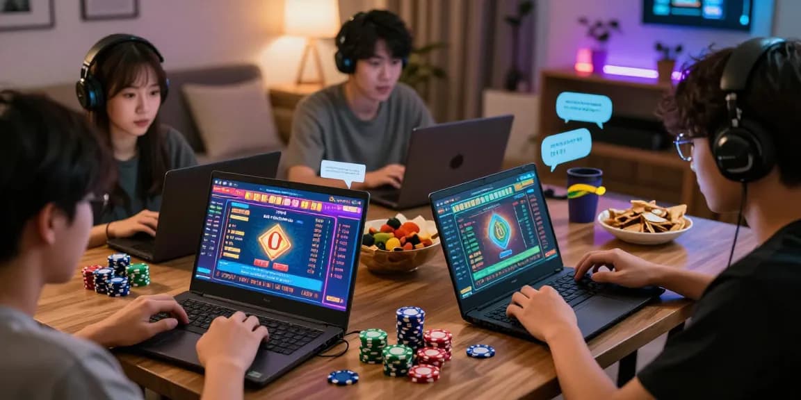 Engaged players enjoying Link Alternatif Togel88 in an interactive online gaming environment.