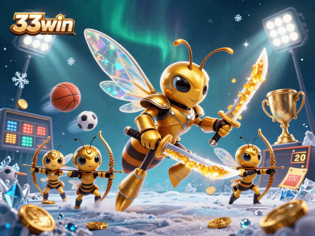Experience thrilling action with 33win's vibrant casino adventure showcasing sports themes and dynamic elements.