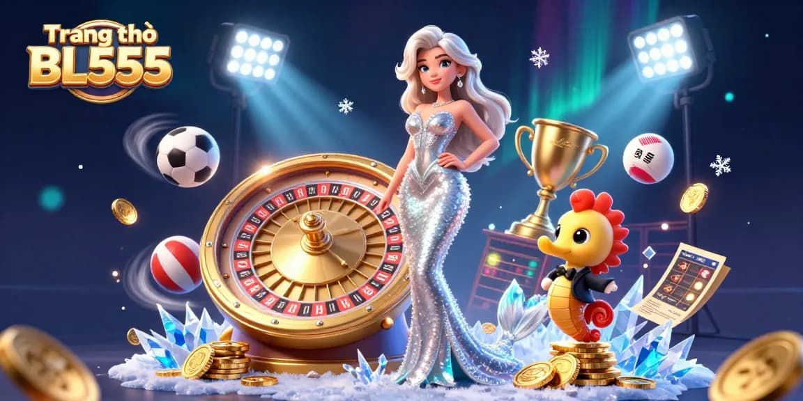Experience thrilling action at Trang chủ BL555 with a glamorous roulette and vibrant gaming elements.