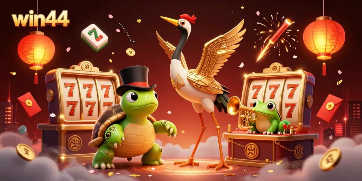 Engage with win44's vibrant casino experience featuring dynamic characters and exciting game elements.