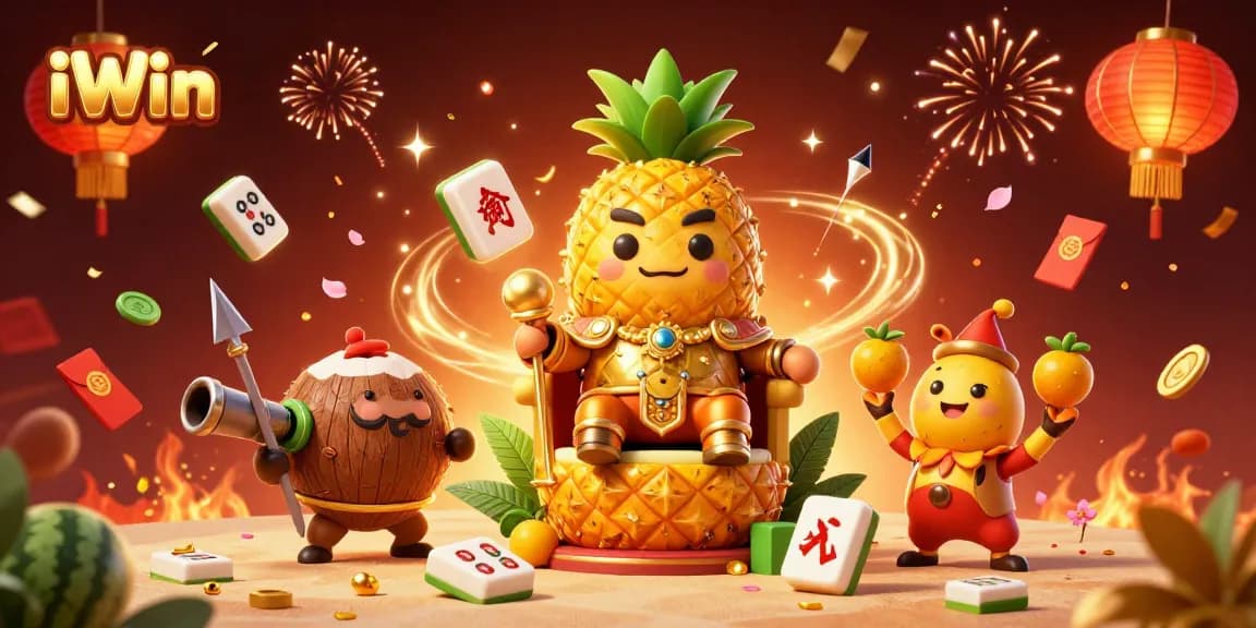 Experience the excitement of iWin games with vibrant casino characters and magical elements.