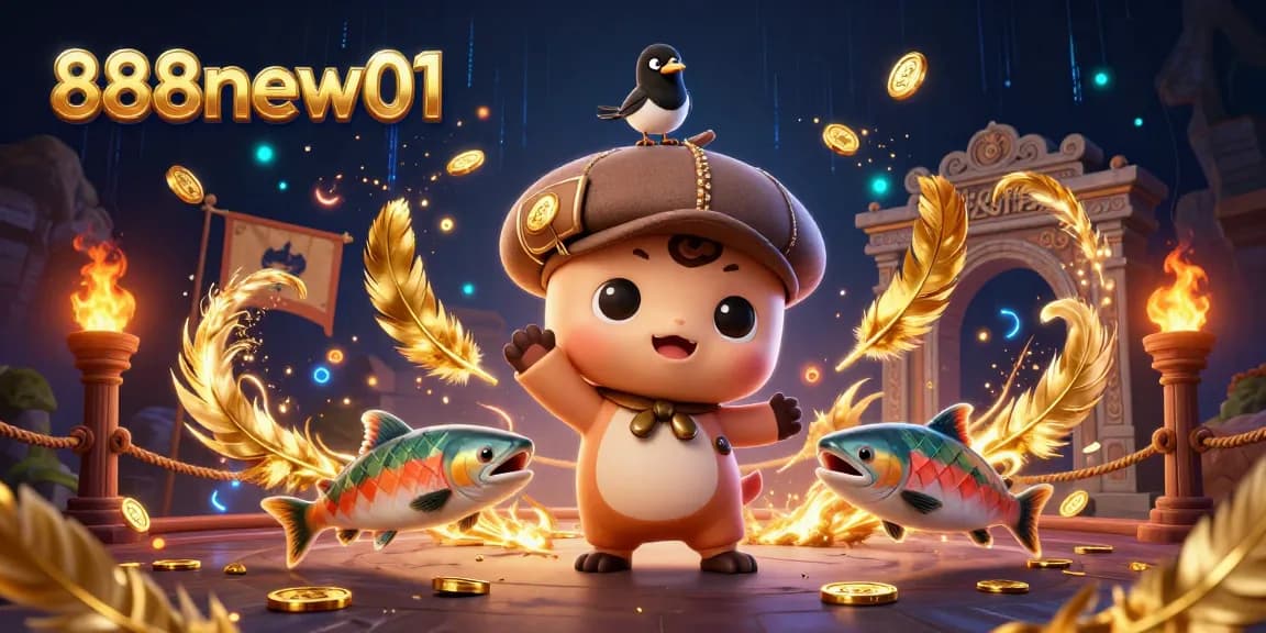 Join the gaming excitement with 888new01, featuring playful characters and thrilling casino elements.