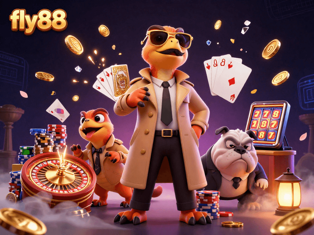 Experience thrilling gaming excitement at fly88 with raptors and casino fun.
