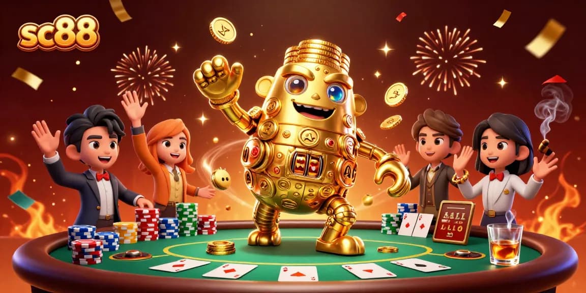 Experience thrilling poker action at sc88 with vibrant golem and poker elements.
