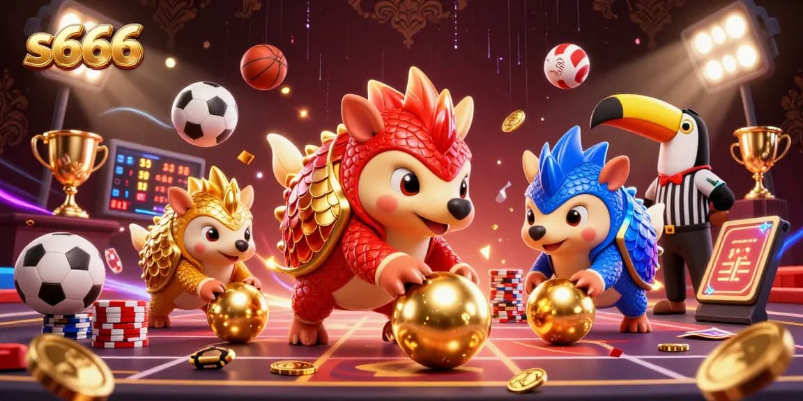 Experience thrilling gameplay at s666 with dynamic pangolin competitors and vibrant casino elements.