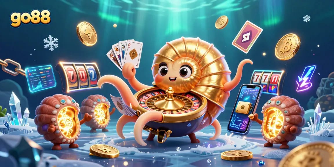 Experience thrilling gameplay at go88, featuring an intricate 3D casino scene with vibrant characters and immersive elements.