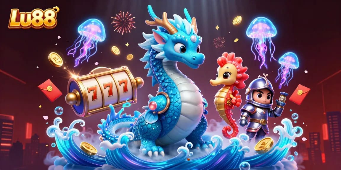 Experience thrilling gameplay with Lu88 in a vibrant underwater casino world full of action.