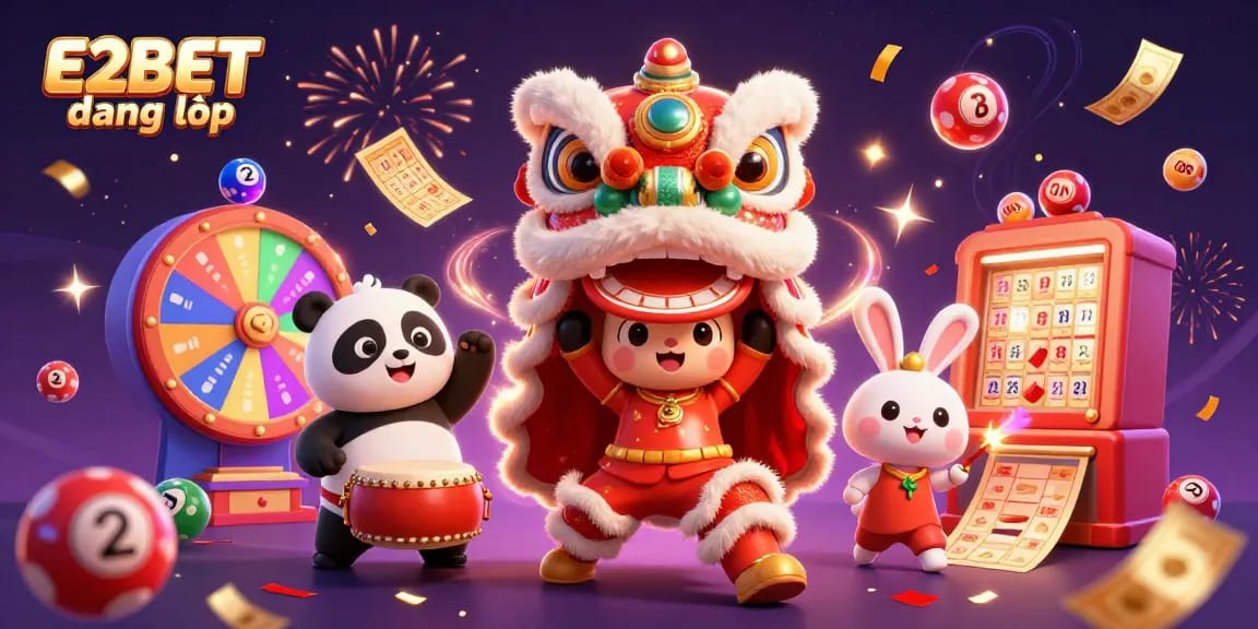 Experience the thrill of E2BET đăng nhập with lively characters and dynamic gaming elements.