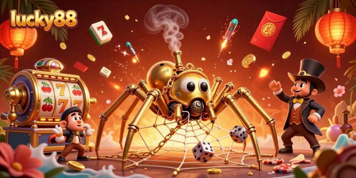 Reveal winning strategies with lucky88 in a vibrant, action-packed casino scene