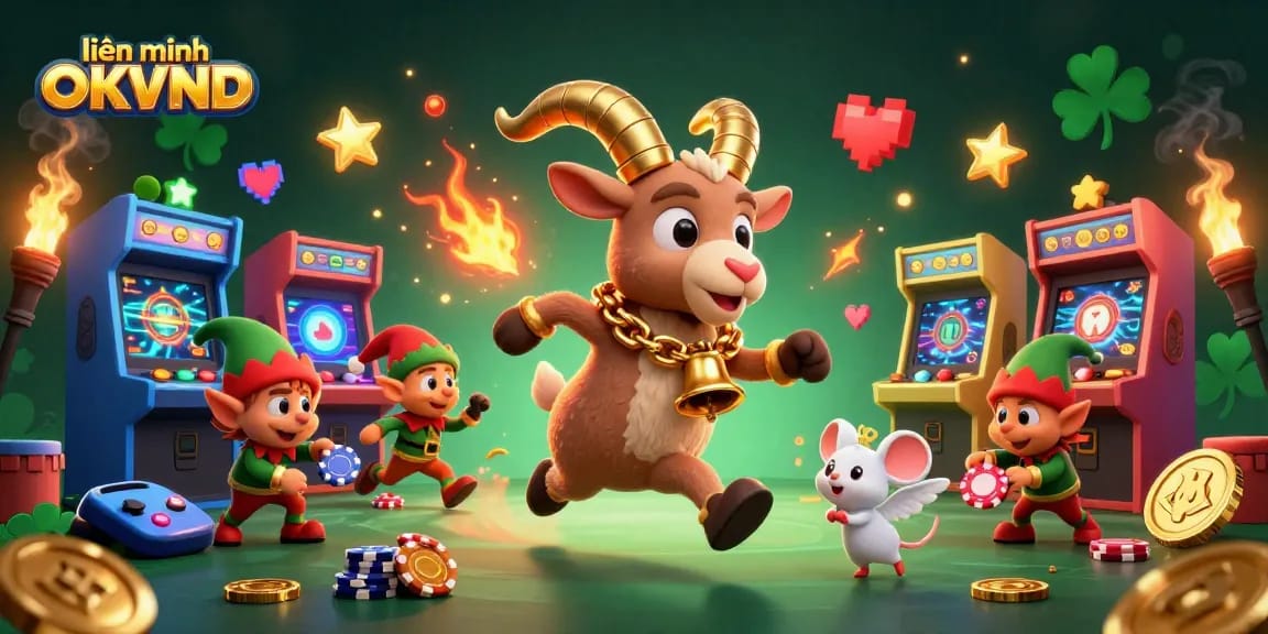 Engage with exciting casino fun at liên minh OKVND filled with thrilling games and vibrant 3D characters.