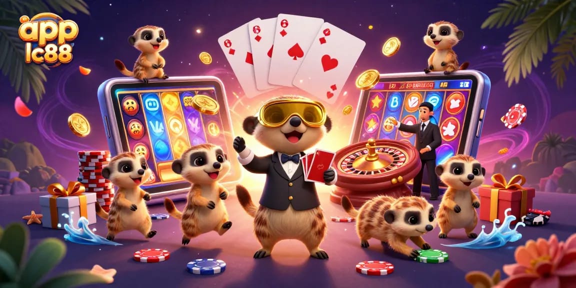 Join the fun at app lc88 with meerkat casino characters and vibrant gaming elements!