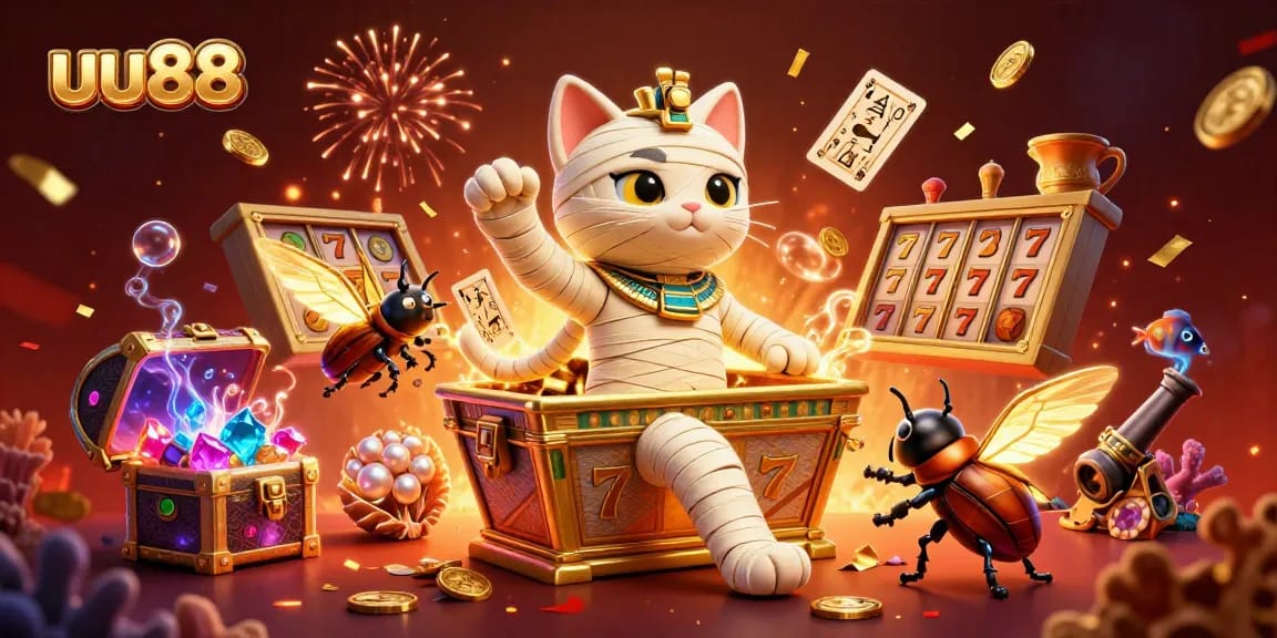 Experience thrilling wins at uu88's vibrant online casino bursting with colors and excitement.