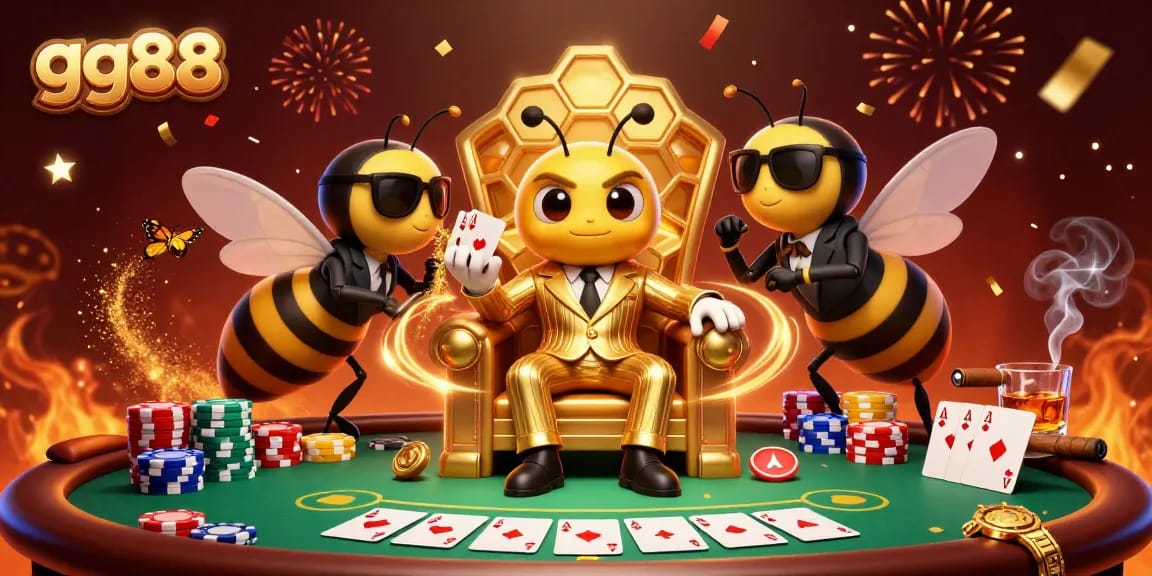 Experience the excitement of GG88 with a vibrant 3D illustration showcasing casino elements and excitement.