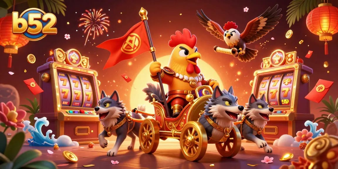 B52 platform offers an exhilarating experience with slot machines, vibrant characters, and rich graphics.