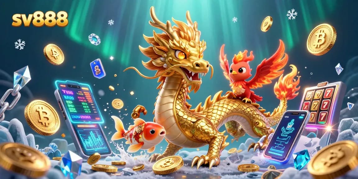 Experience the thrill with sv888 as the golden dragon and phoenix navigate the casino scene.