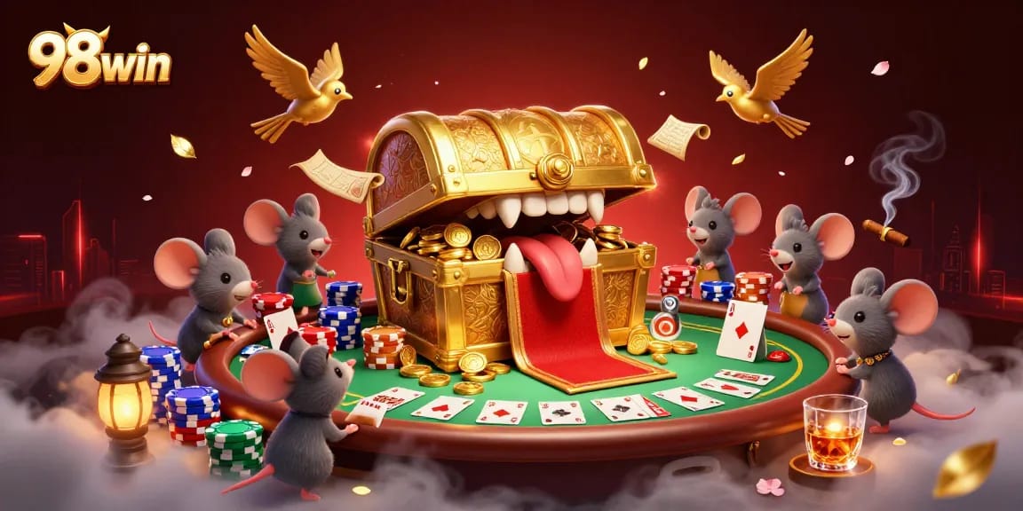 Engage with exciting casino action at 98win with immersive poker scenes and thrilling game elements.