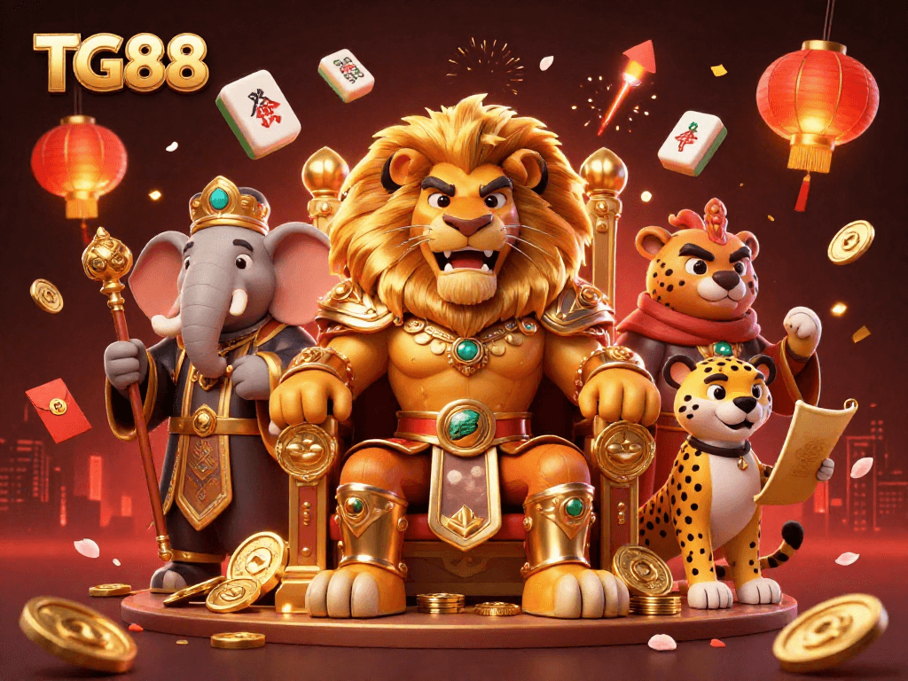 Engage with TG88’s vibrant world of cockfighting, featuring dynamic characters and casino elements.