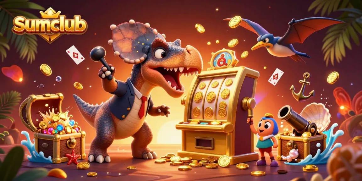 Winning big at sumclub with a pachycephalosaurus hitting a jackpot!