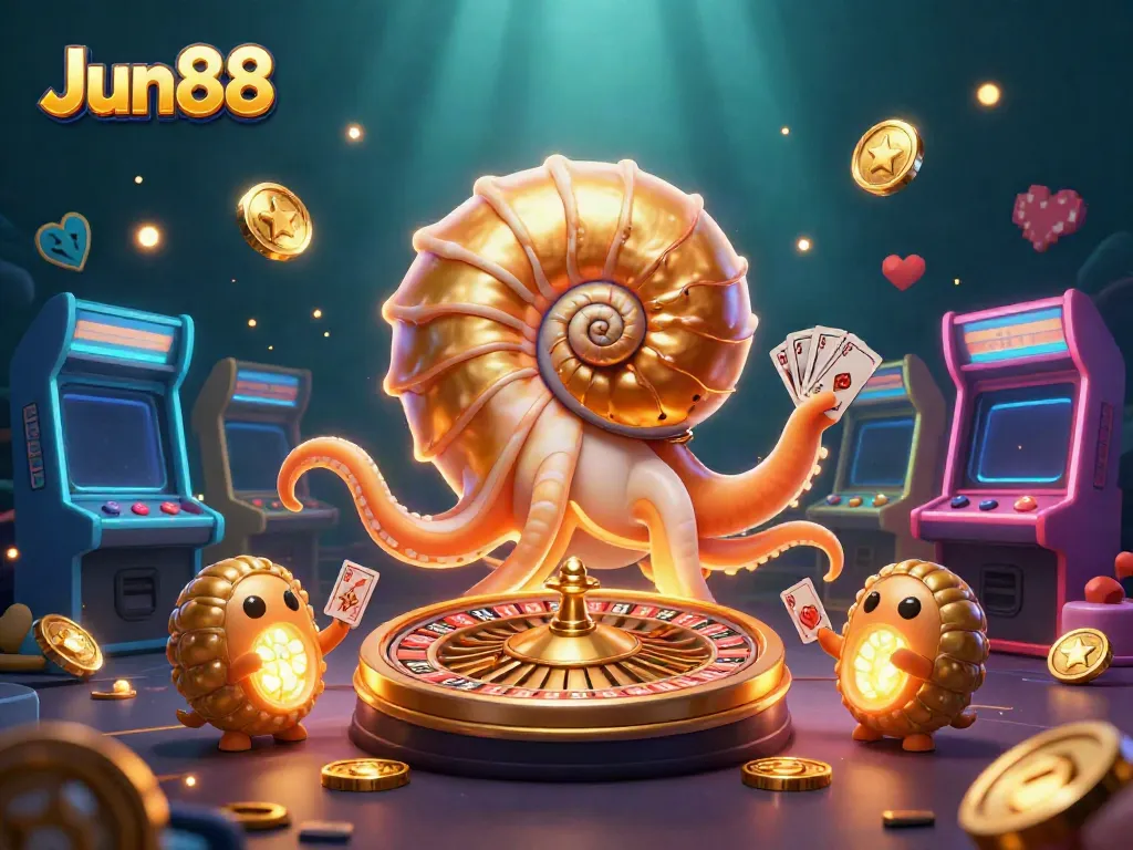 Experience thrilling gameplay at Jun88 with our unique giant nautilus and casino elements.