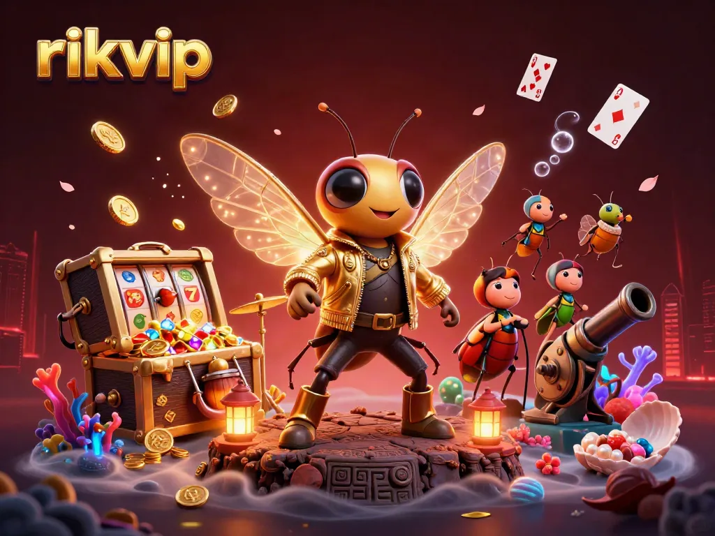 Experience thrilling gameplay at rikvip with vibrant 3D characters and dynamic casino elements.
