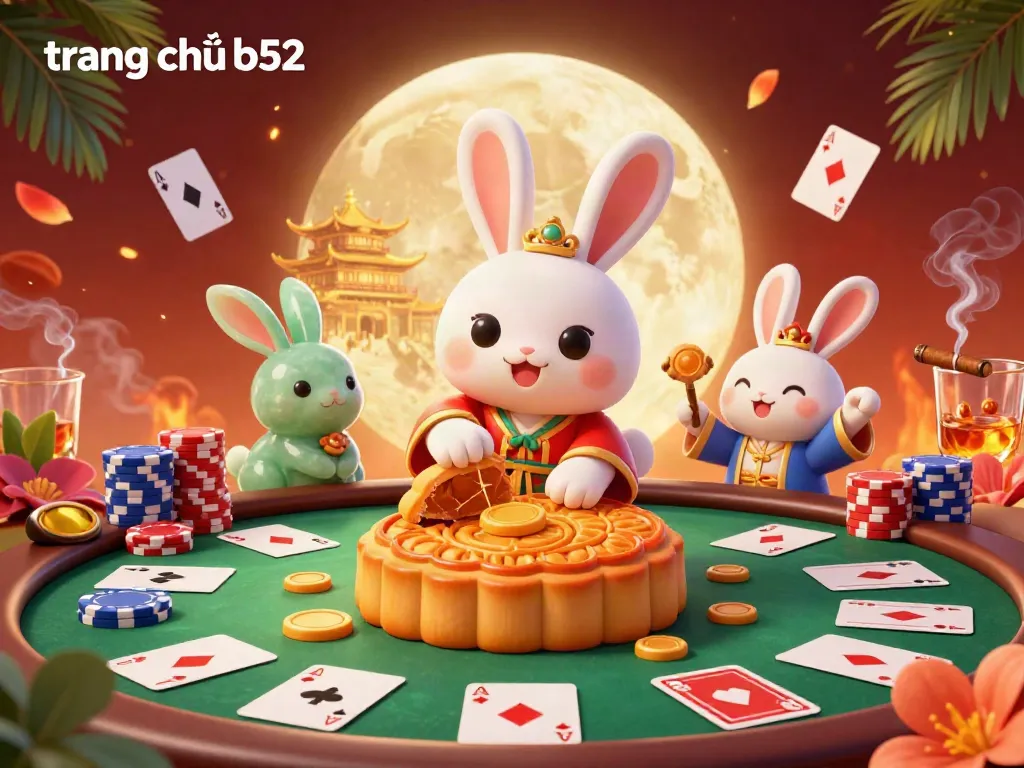 Engage with trang chủ b52's vibrant gambling scene featuring mythical creatures and poker elements.