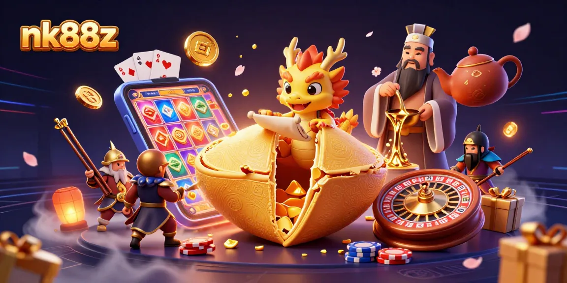 Engage in exciting gameplay with nk88z’s captivating casino elements and vibrant characters.