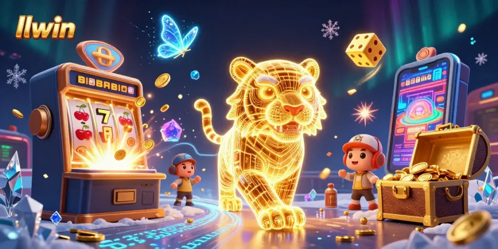 Experience thrilling gameplay at llwin, featuring a vibrant 3D casino landscape with exciting game elements.