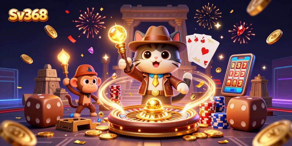 Experience thrilling adventures with Sv368 as the cat archaeologist uncovers golden casino treasures.