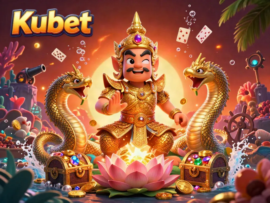 Kubet offers an immersive gaming experience with vibrant characters, dynamic 3D elements, and a rich underwater theme.
