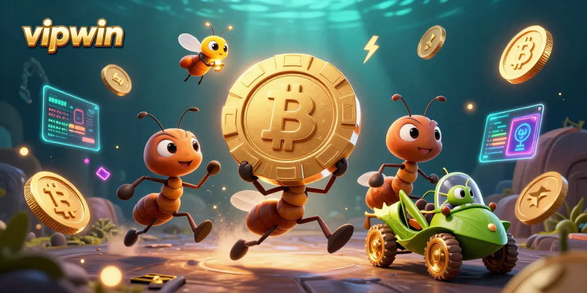Experience thrilling gameplay at vipwin with a vivid heist scene showcasing playful gambling action.