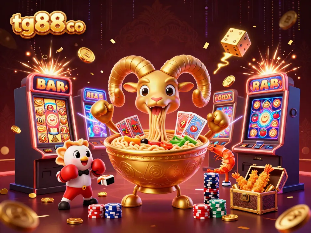 Engage in thrilling jackpots and dynamic gameplay with tg88 co, featuring vibrant casino characters and elements.