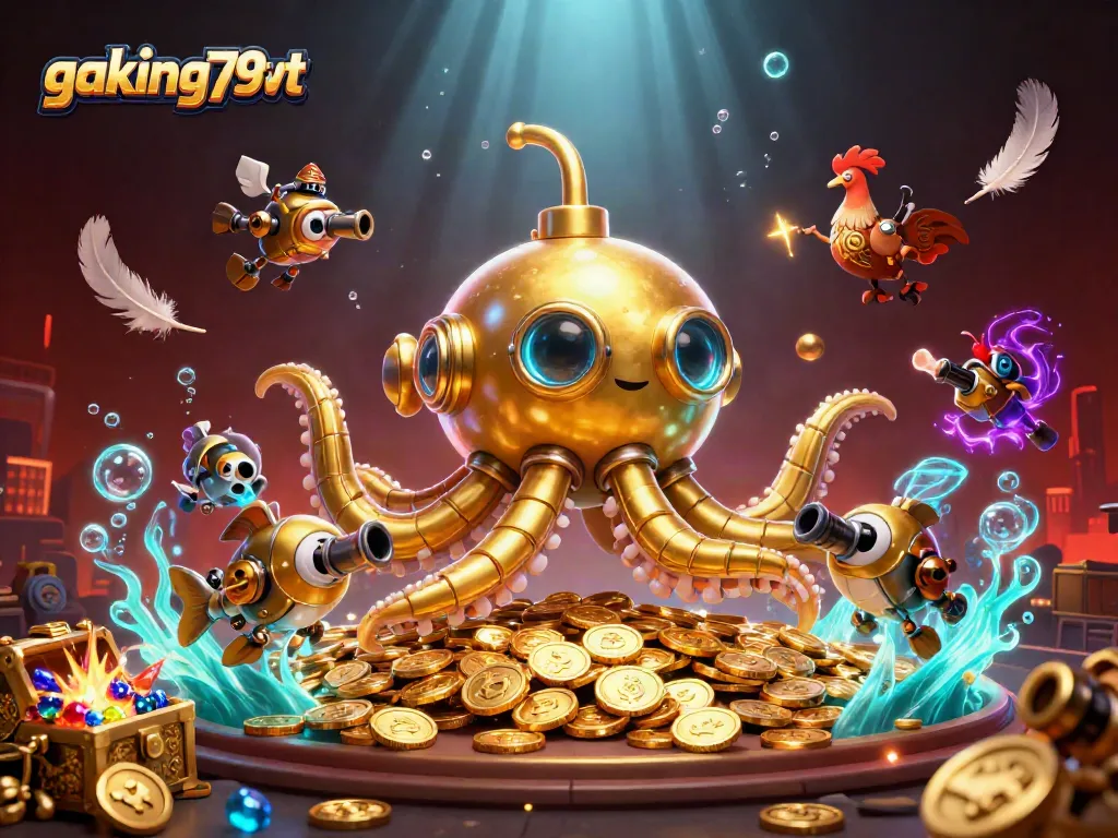Experience thrilling cockfighting action in gaking79vt with dynamic underwater scenes and mechanical waves.