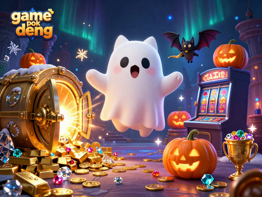 Engage with the thrilling game pok deng as a ghost cat flits around a haunted casino.