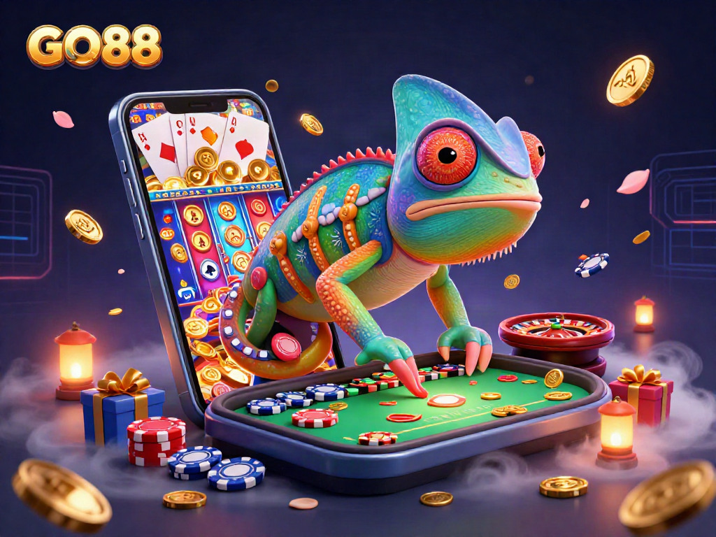 Experience the excitement of GO88 with vibrant casino games and dynamic characters.