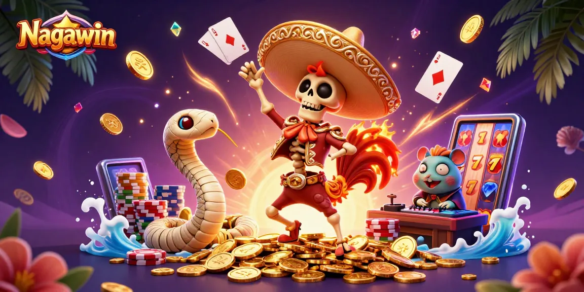 Enjoy thrilling wins at Nagawin with vibrant casino elements and charismatic characters.